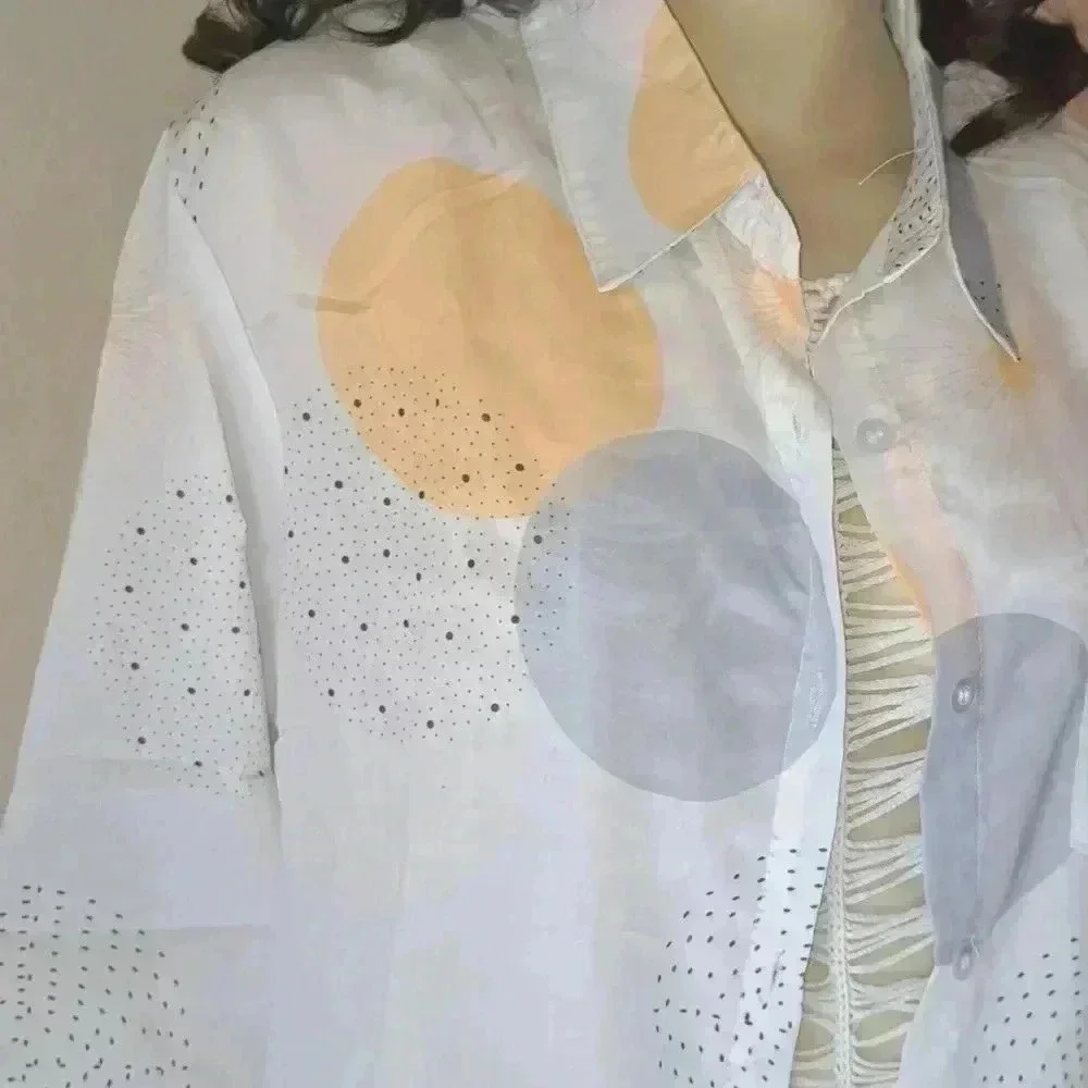 Blouse Chic long geometric XXL 14 - Picture 5 of 7